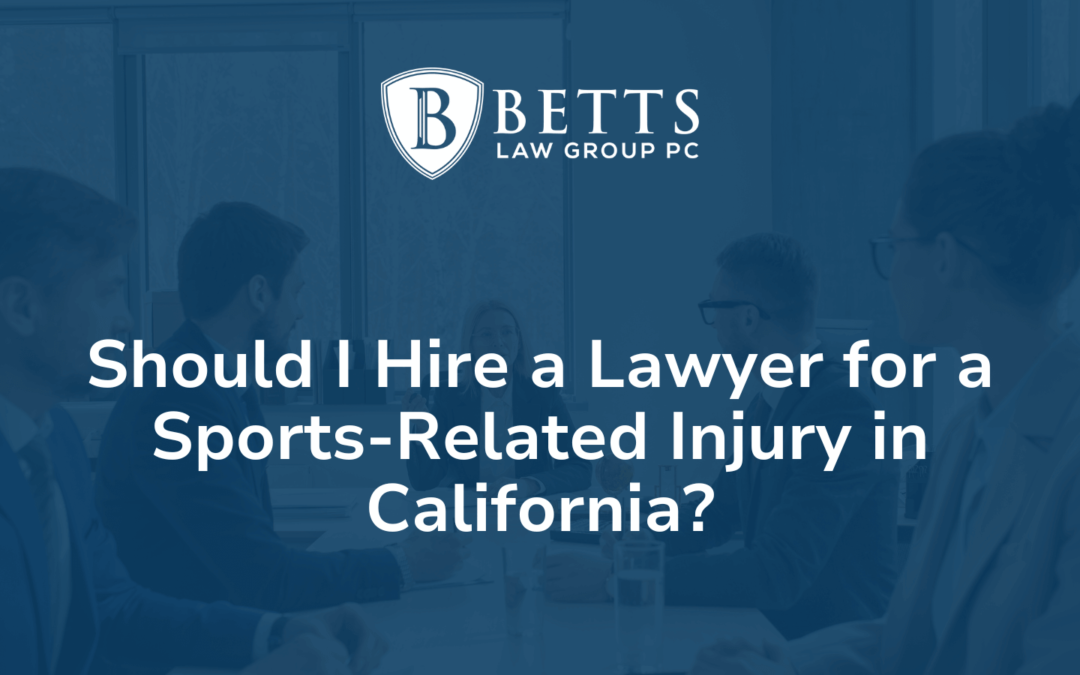 Should I Hire a Lawyer for a Sports-Related Injury in California?