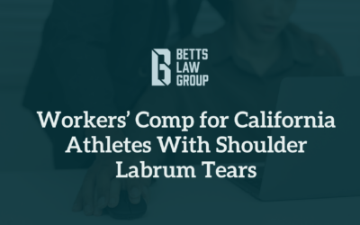 Workers’ Comp for California Athletes With Shoulder Labrum Tears
