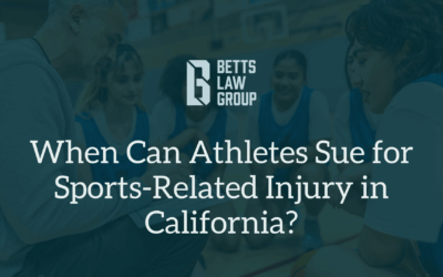 When Can Athletes Sue for Sports-Related Injury in California?